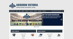 Desktop Screenshot of gridironvictoria.com.au